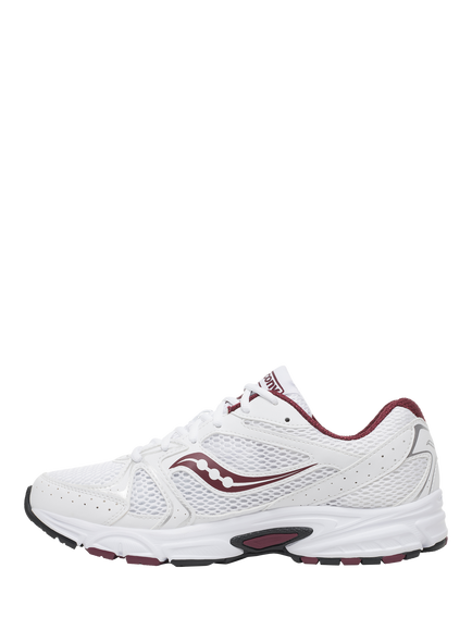 Saucony Ride Millennium Trainers, White Maroon - view 2, White Maroon
