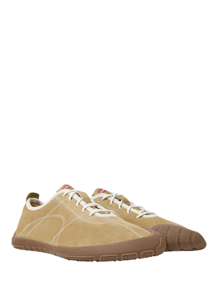 Camper Peu Path+ Leather Trainers, Brown - view 2, Brown