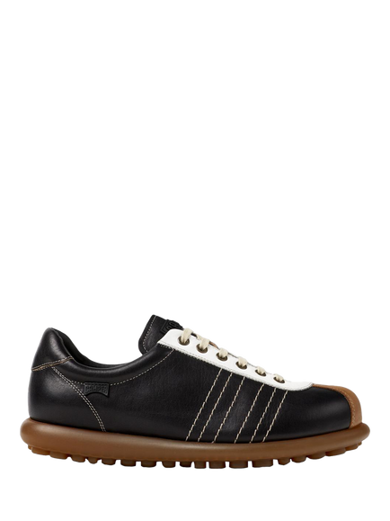 Camper Pelotas Ariel Leather Trainers, Black, Black