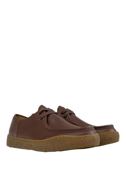 Camper Peu Terreno Leather Shoes, Brown - view 2, Brown
