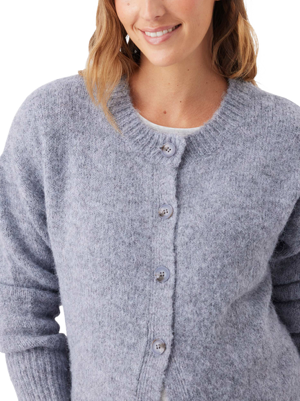 Ripe Ariana Button Down Maternity Cardigan, Ash Blue - view 2, Ash Blue