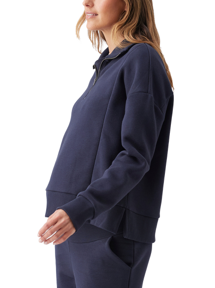 Ripe Andi Maternity and Nursing Sweatshirt, Navy, Navy