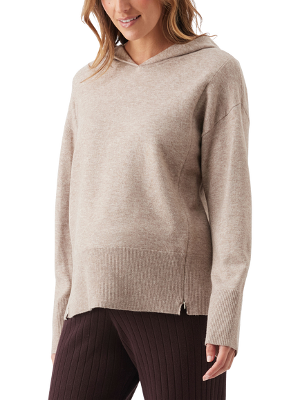 Ripe Finley Maternity and Nursing Hoodie, Latte - view 2, Latte