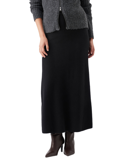 Ripe Annie Aline Knit Maternity Skirt, Black, Black