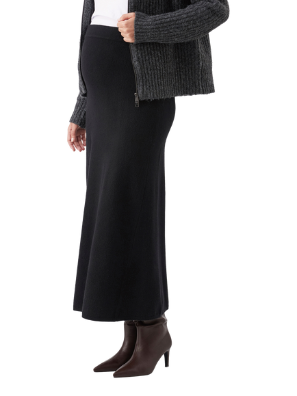 Ripe Annie Aline Knit Maternity Skirt, Black - view 2, Black