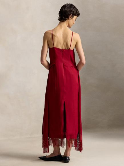Polo Ralph Lauren Sleeveless Midi Dress, Eaton Red - view 2, Eaton Red