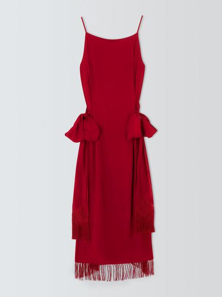 Polo Ralph Lauren Sleeveless Midi Dress, Eaton Red, Eaton Red