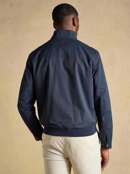 Joules Cotton Rich Harrington Jacket, Navy - view 2, Navy