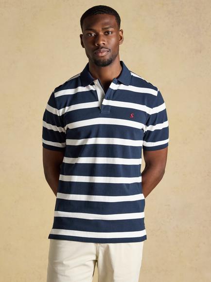 Joules Cotton Polo Shirt, Pack of 3, Blue/Multi - view 2, Blue/Multi