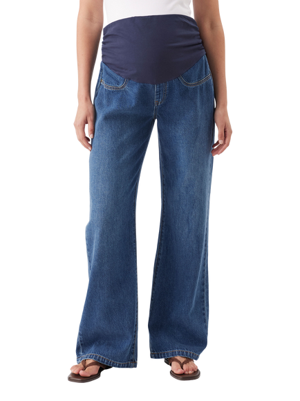 Ripe Billie Over Bump Maternity Jeans, Dark Wash, Dark Wash