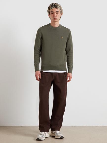 Farah Cotton Sweatshirt, Rosemary - view 2, Rosemary