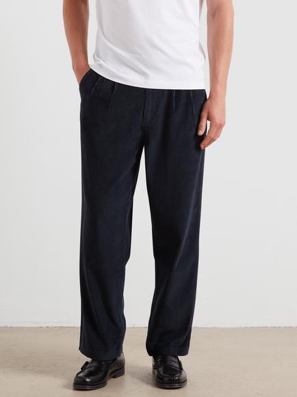 Farah Cotton Corduroy Trousers, Putty, True Navy