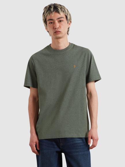 Farah Cotton T-Shirt, Rosemary Marl, Rosemary Marl