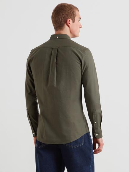 Farah Brewer Button Down Cotton Shirt, Rosemary - view 2, Rosemary