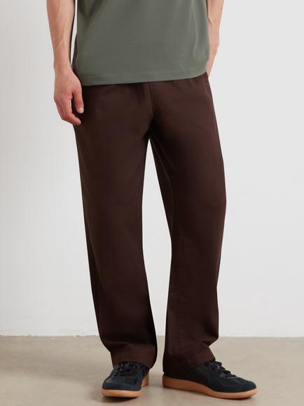 Farah Loose Fit Cotton Chinos, Dark Brown, Dark Brown