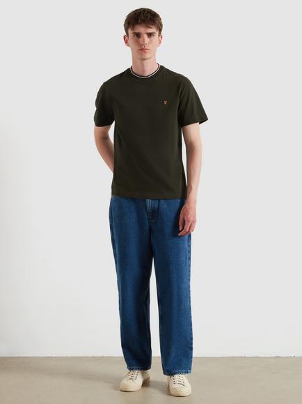 Farah Loose Fit Mid Rise Denim Jeans, Vintage Wash - view 2, Vintage Wash