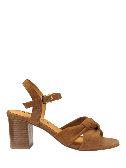 Ravel Balne Suede Block Heel Sandals, Tan
