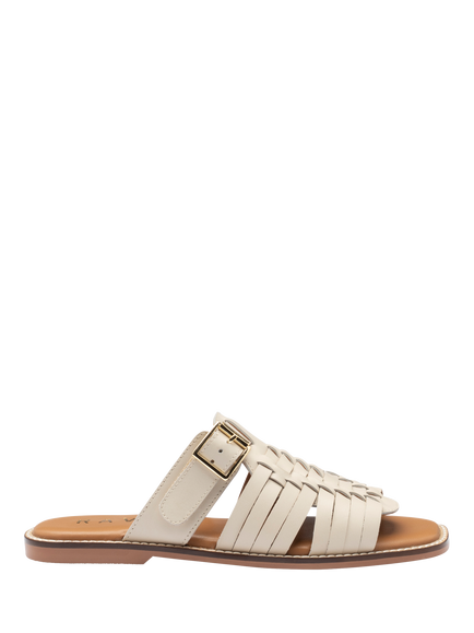 Ravel Dene Leather Mule Sandals, Taupe