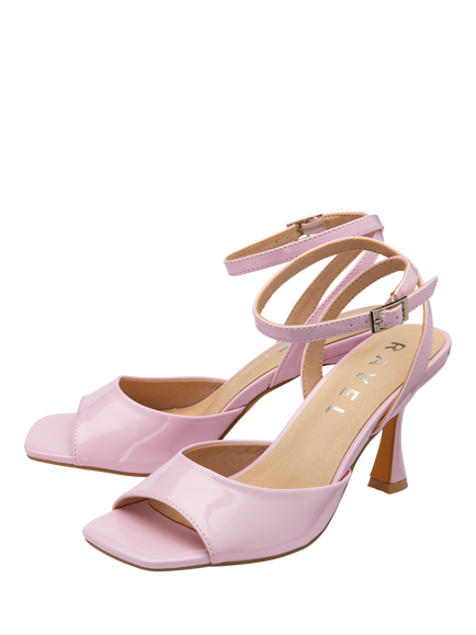 Ravel Holms Stiletto Heel Ankle Strap Sandals, Pale Pink - view 2, Pale Pink