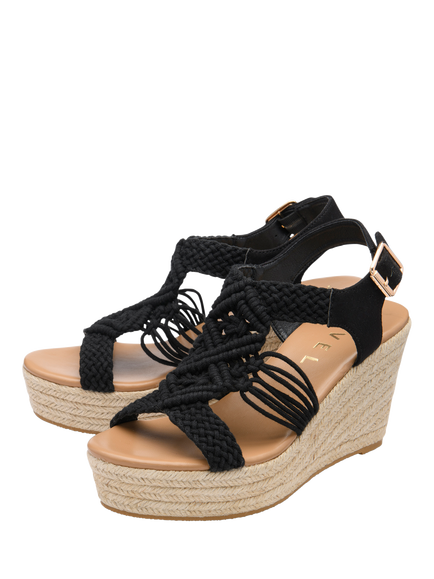 Ravel Kennley Wedge Heel Espadrille Sandals - view 2, Black