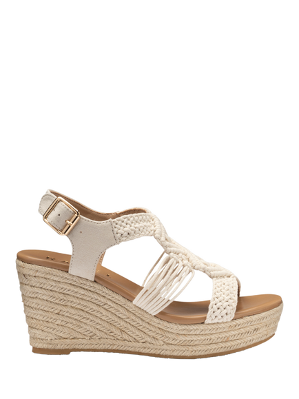 Ravel Kennley Wedge Heel Espadrille Sandals, Cream