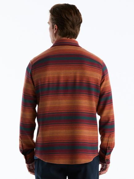 Original Penguin Cotton Rich Stipe Overshirt, Multi - view 2, Multi