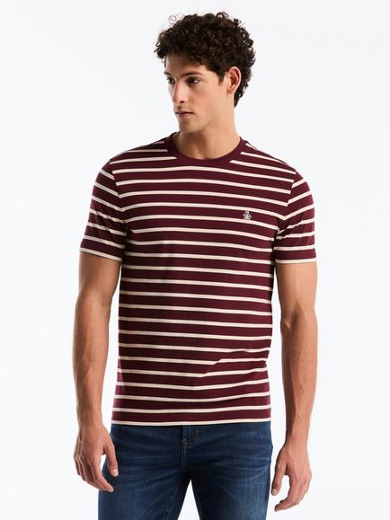 Original Penguin Breton Stripe Short Sleeve T-Shirt, Port Royale