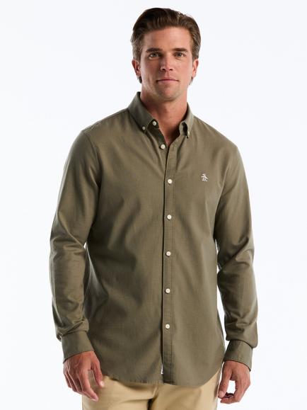 Original Penguin Cotton Rich Shirt, Dusty Olive, Dusty Olive