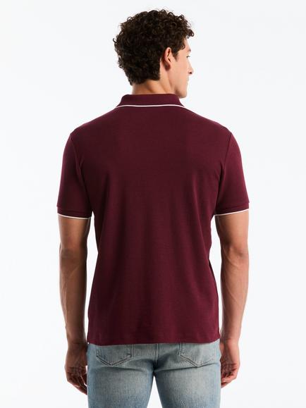 Original Penguin Cotton Polo Shirt, Port Royale Heather - view 2, Port Royale Heather