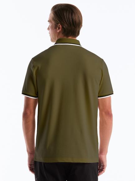 Original Penguin Cotton Rich Regular Fit Short Sleeve Polo Shirt, Dusty Olive - view 2, Dusty Olive