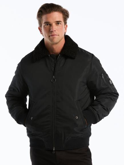 Original Penguin Aviator Jacket, True Black, True Black