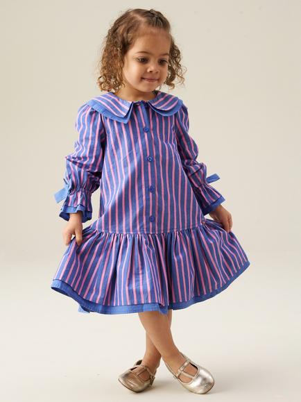 Angel & Rocket Kids' Frankie Stripe Dress, Multi, Multi