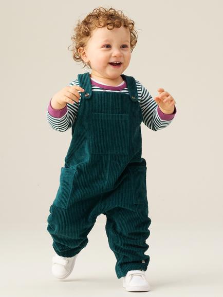 Angel & Rocket Baby Axton Dungaree Set, Blue, Blue