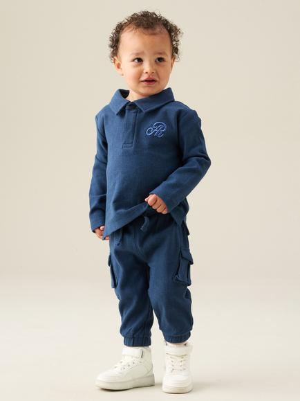 Angel & Rocket Baby Arthur Top and Joggers Set, Blue, Blue