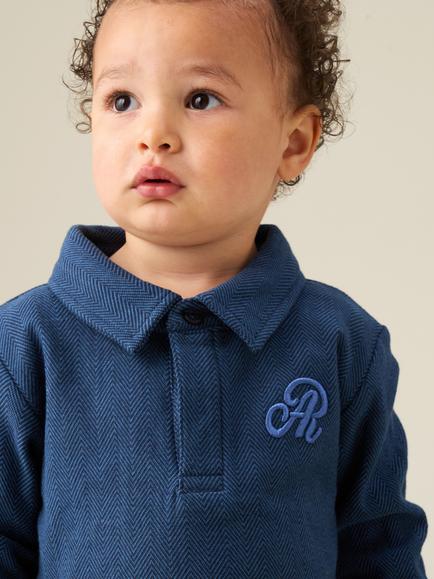 Angel & Rocket Baby Arthur Top and Joggers Set, Blue - view 2, Blue