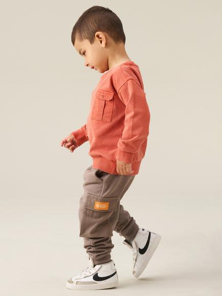 Angel & Rocket Kids' Cut and Sew Joggers, Taupe - view 2, Taupe
