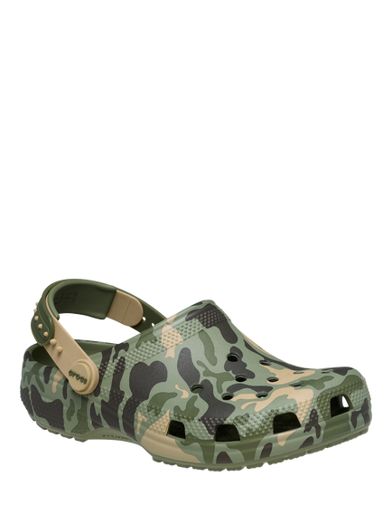 Crocs Kids' Camo Print Clogs, Cargo/Multi - view 2, Cargo/Multi