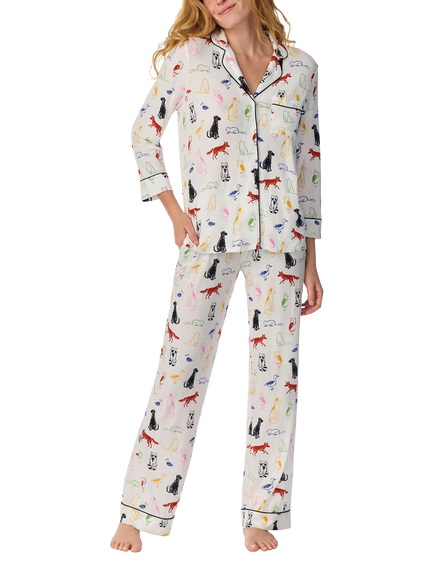 kate spade new york Animal Pyjamas, White, White