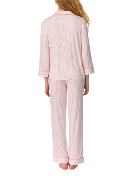 kate spade new york Pink Stripe Pyjamas, Pink - view 2, Pink