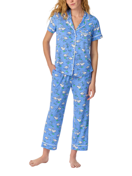 kate spade new york Swan Pyjamas, Blue, Blue