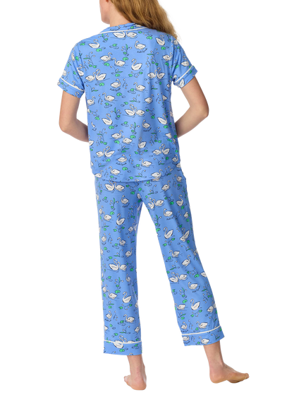 kate spade new york Swan Pyjamas, Blue - view 2, Blue