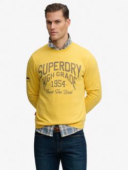 Superdry Coastal Relaxed Sweatshirt, Daffodil Yellow