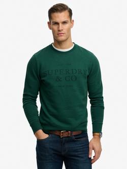 Superdry 1954 Company Relaxed Sweatshirt, Varsity Green, Varsity Green