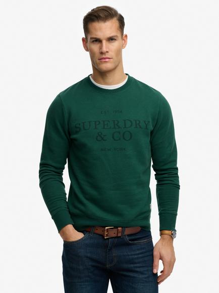 Superdry 1954 Company Relaxed Sweatshirt, Varsity Green, Varsity Green
