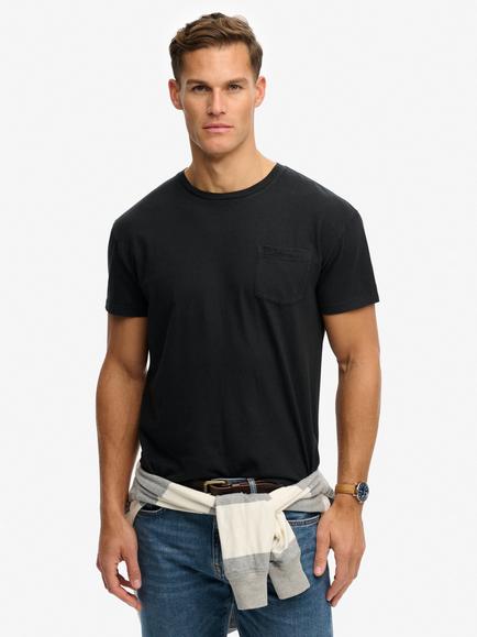 Superdry Classic Pocket T-Shirt, Jet Black