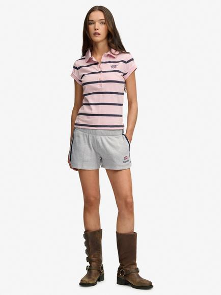 Superdry Athletic Essentials Waffle Retro Shorts, Glacier Grey Marl