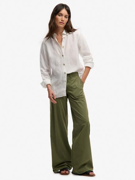 Superdry Baggy Cargo Trousers, Olive Khaki, Olive Khaki