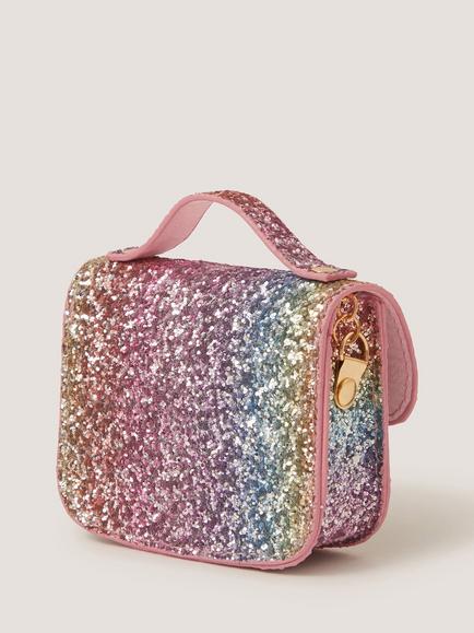 Monsoon Kids' Rainbow Mini Bag, Multi - view 2, Multi