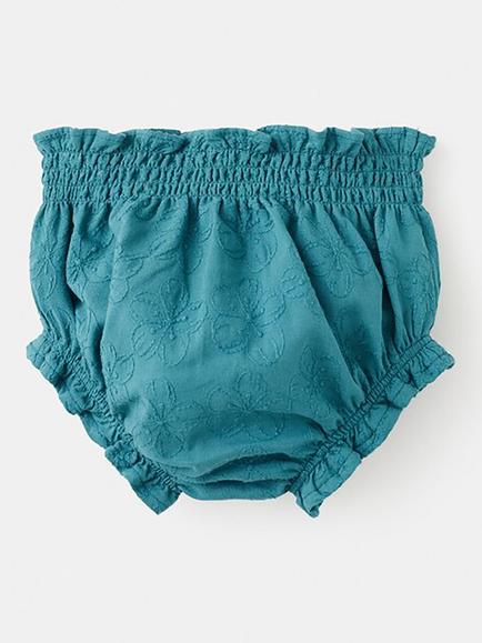 Mango Baby Smocked Bloomers, Green - view 2, Green