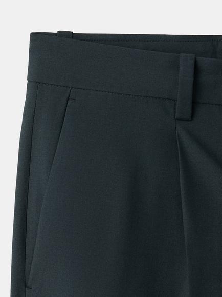 Mango Straight Leg Trousers, Navy - view 2, Navy